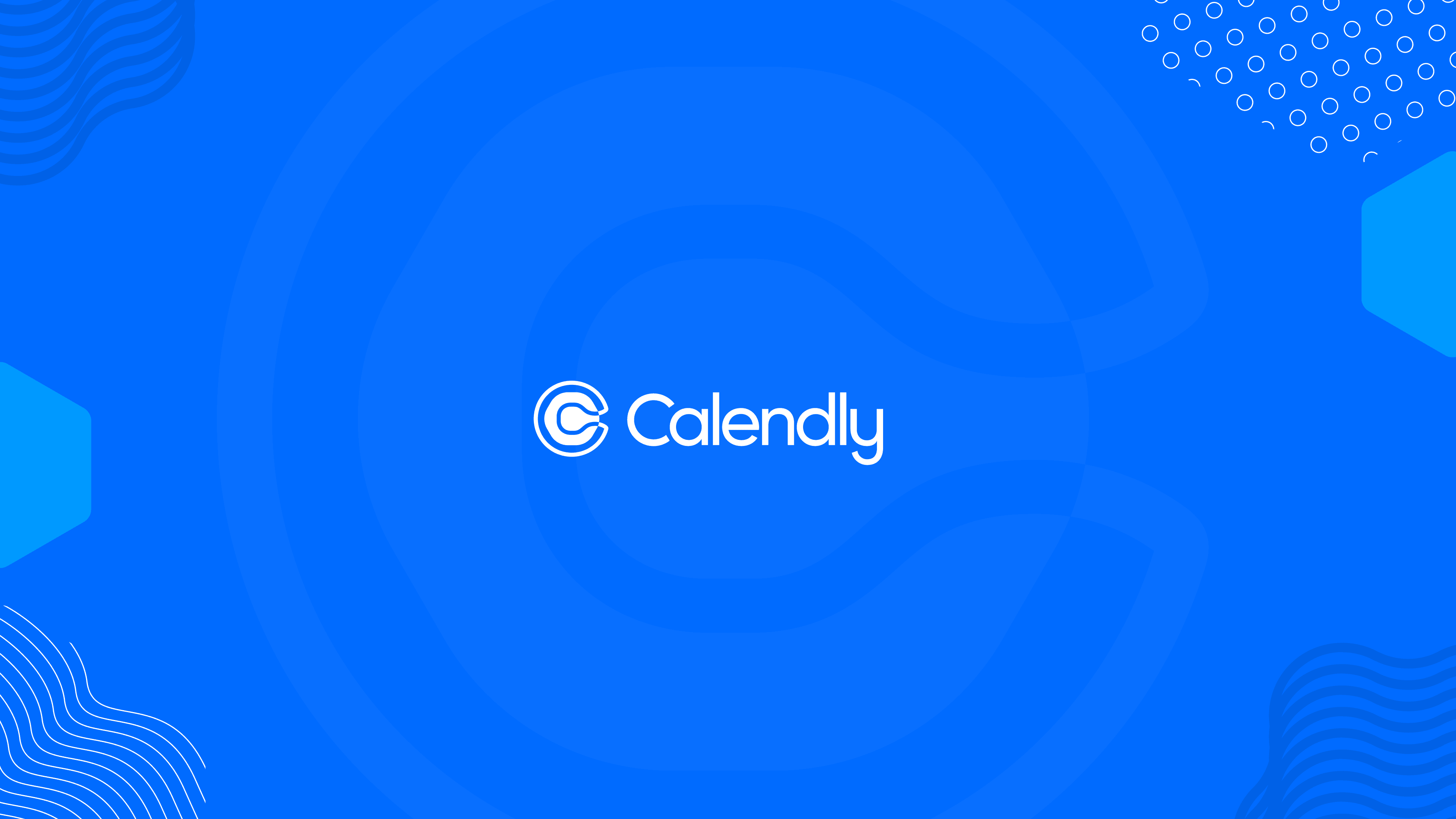 Calendly Logo on Branded Background