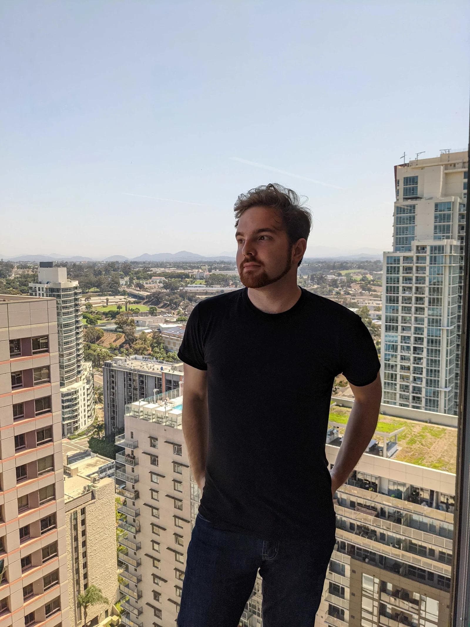 Matthew Gasin 3 Image of Matthew Gasin at the Webstacks office in Downtown San Diego.