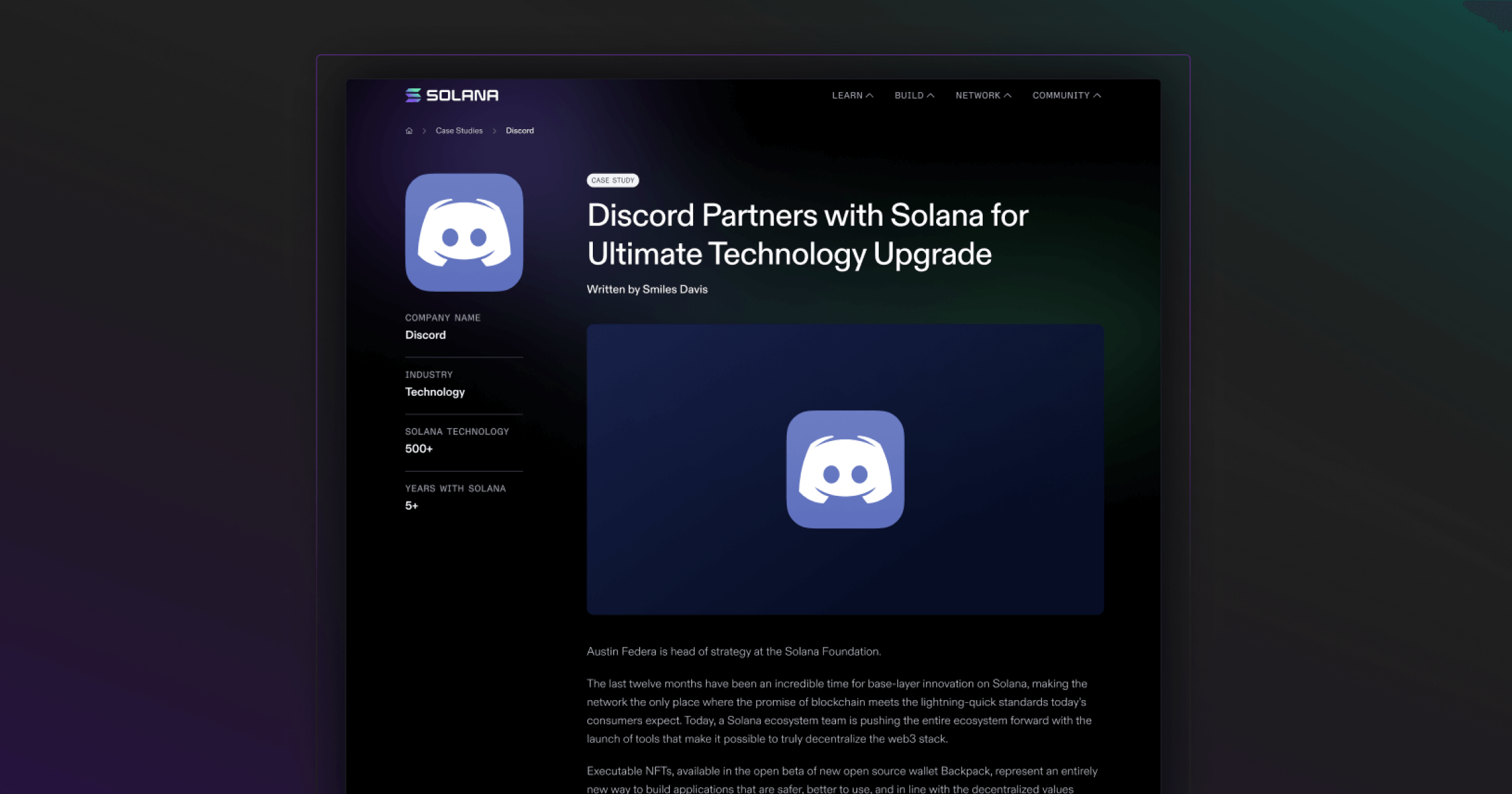 Discord partners with Solana for a technology upgrade, highlighting industry advancements and ecosystem innovations.