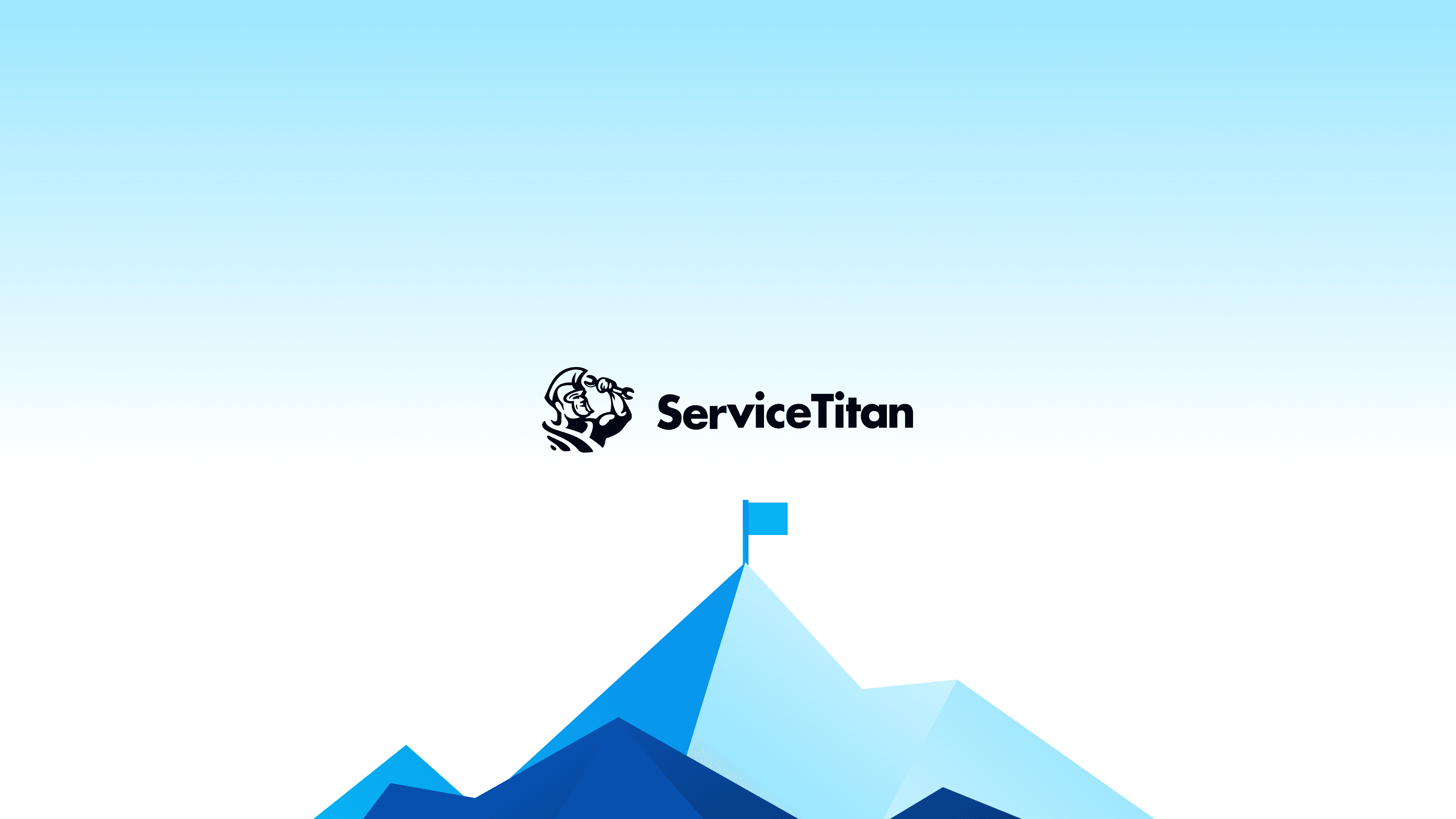 ServiceTitan Logo on Branded Background
